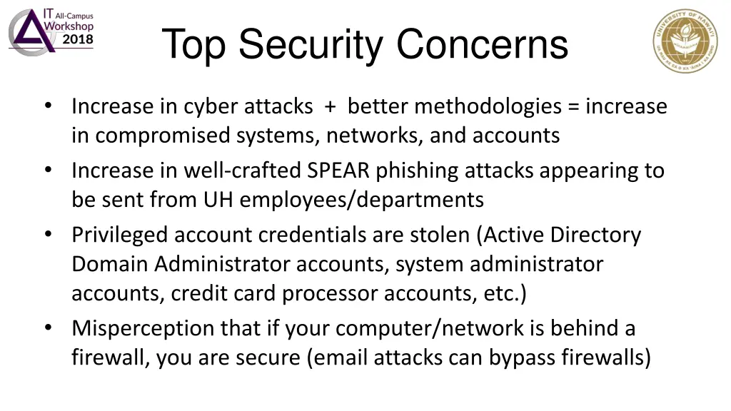 top security concerns