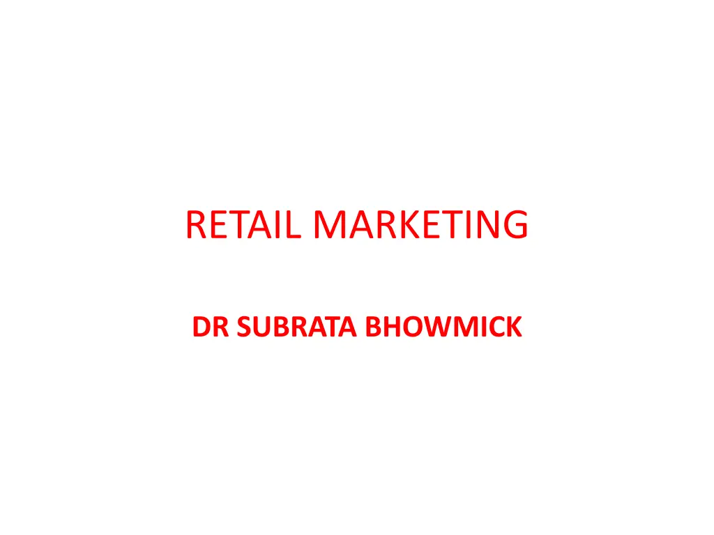 retail marketing