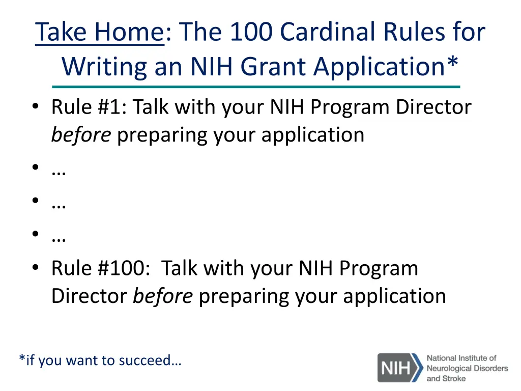 take home the 100 cardinal rules for writing