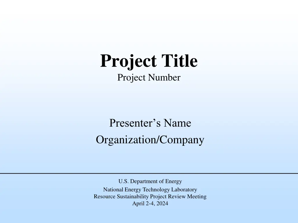 project title project number