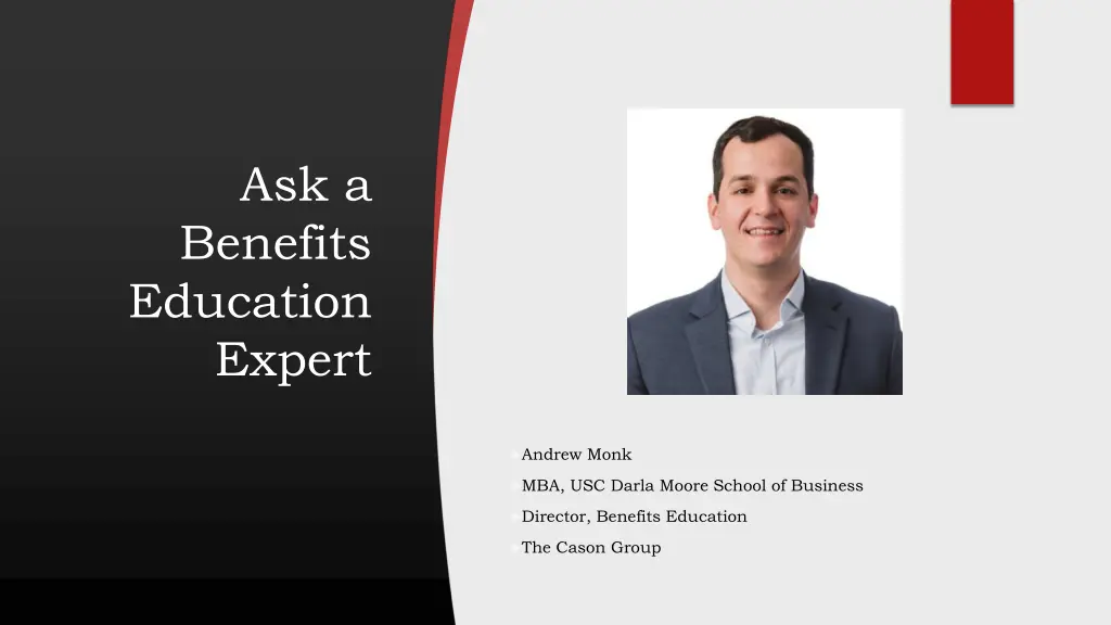 ask a benefits education expert