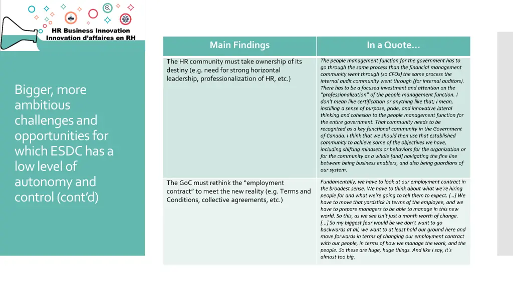 main findings 2