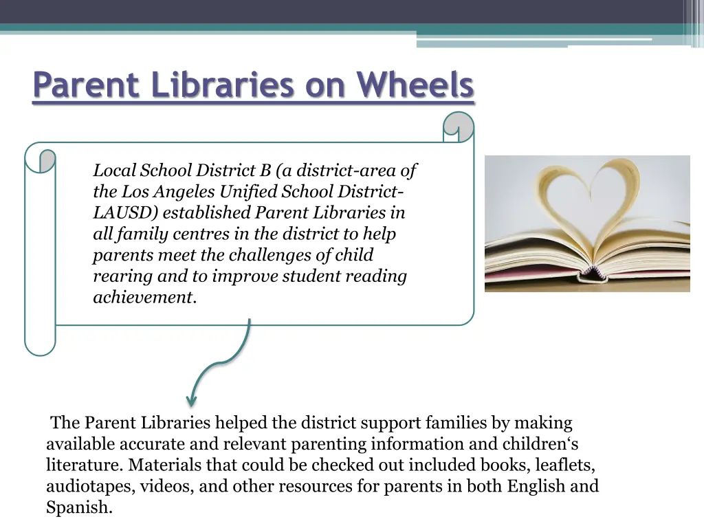 parent libraries on wheels