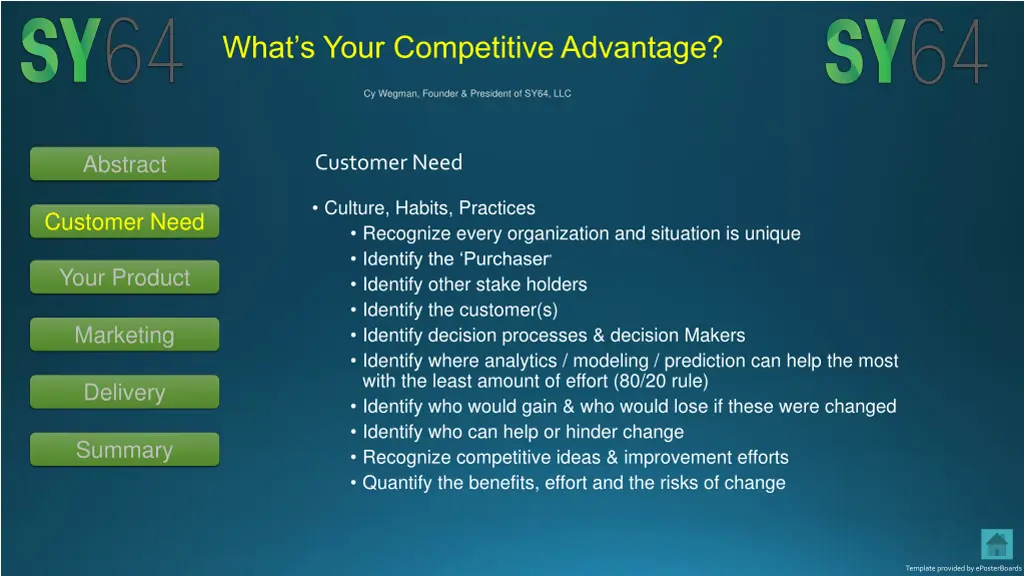 what s your competitive advantage 1