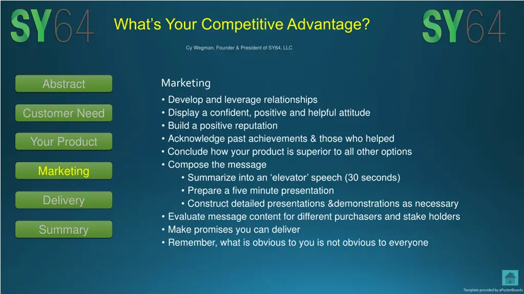 what s your competitive advantage 3