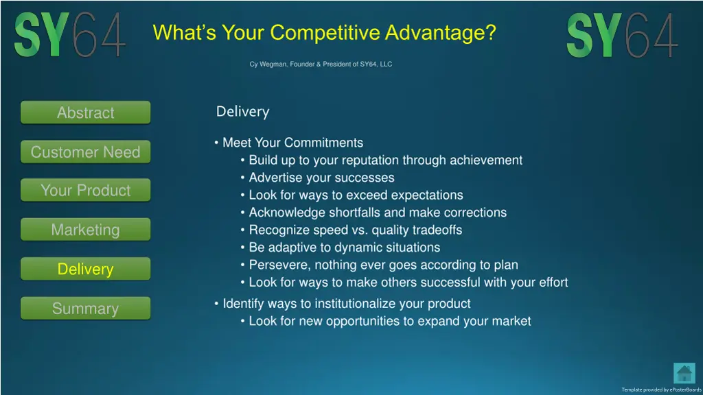 what s your competitive advantage 4