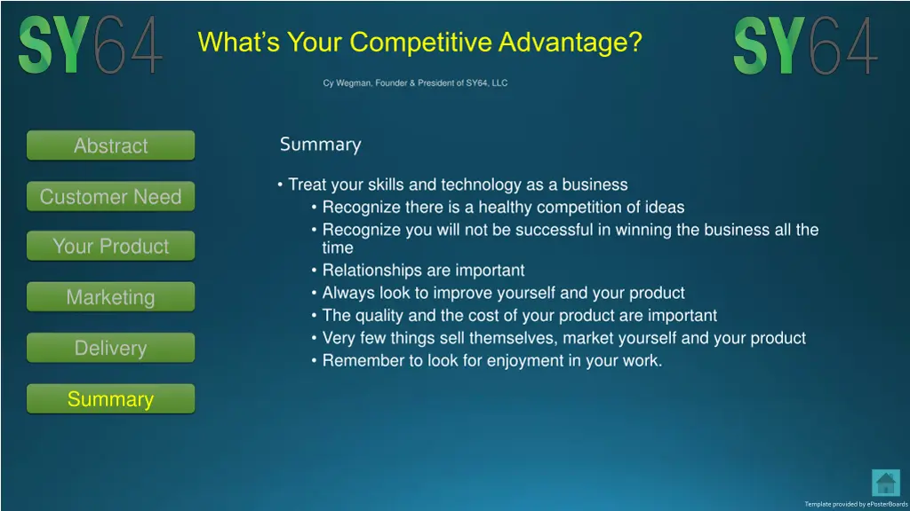 what s your competitive advantage 5