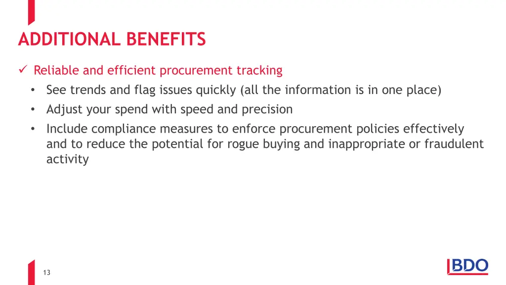 additional benefits 1