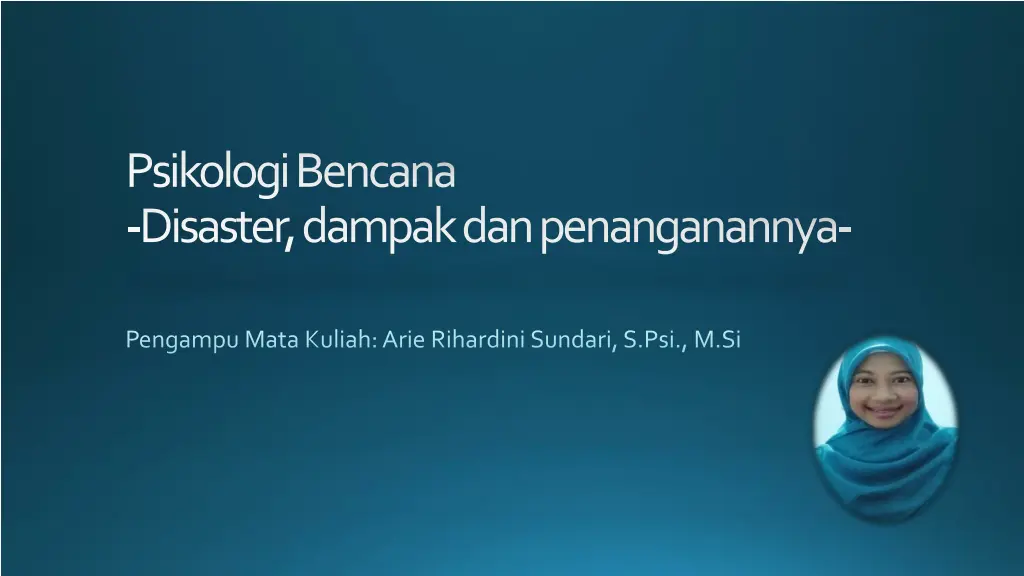 psikologi bencana disaster dampak