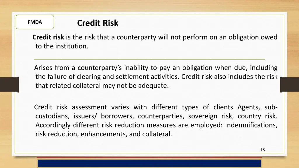 credit risk