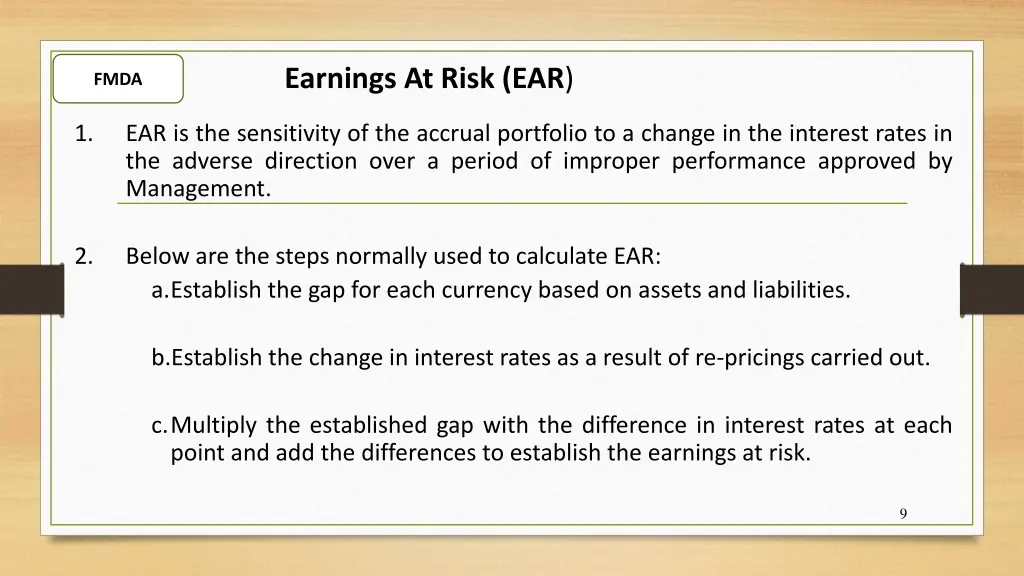 earnings at risk ear