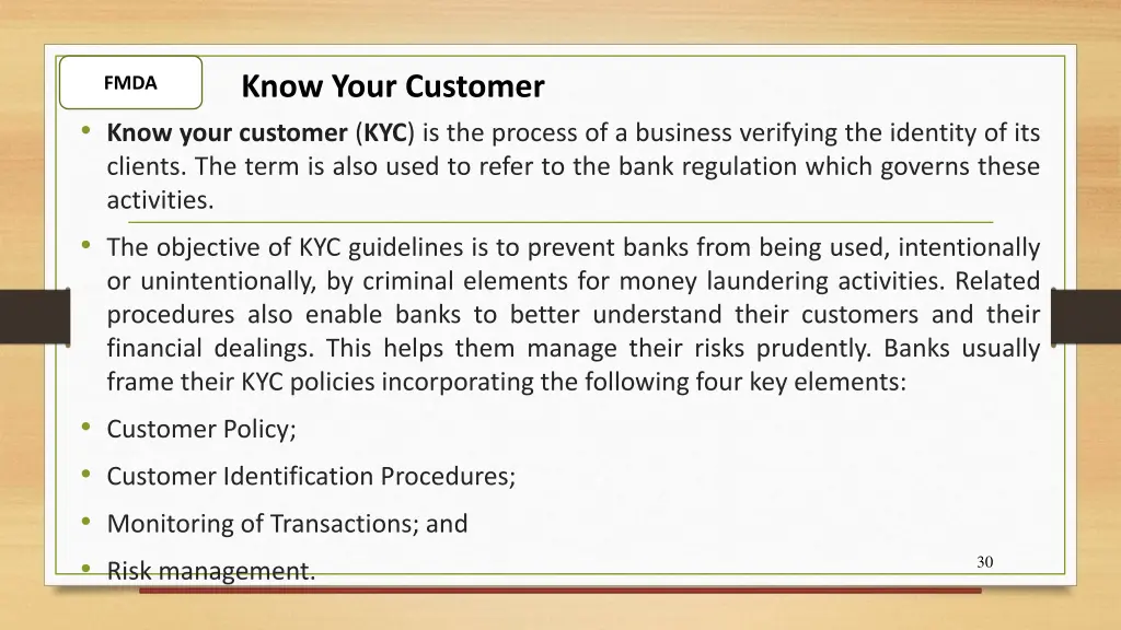 know your customer