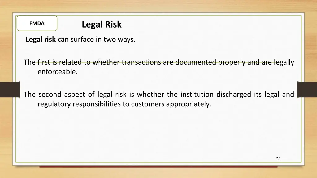 legal risk