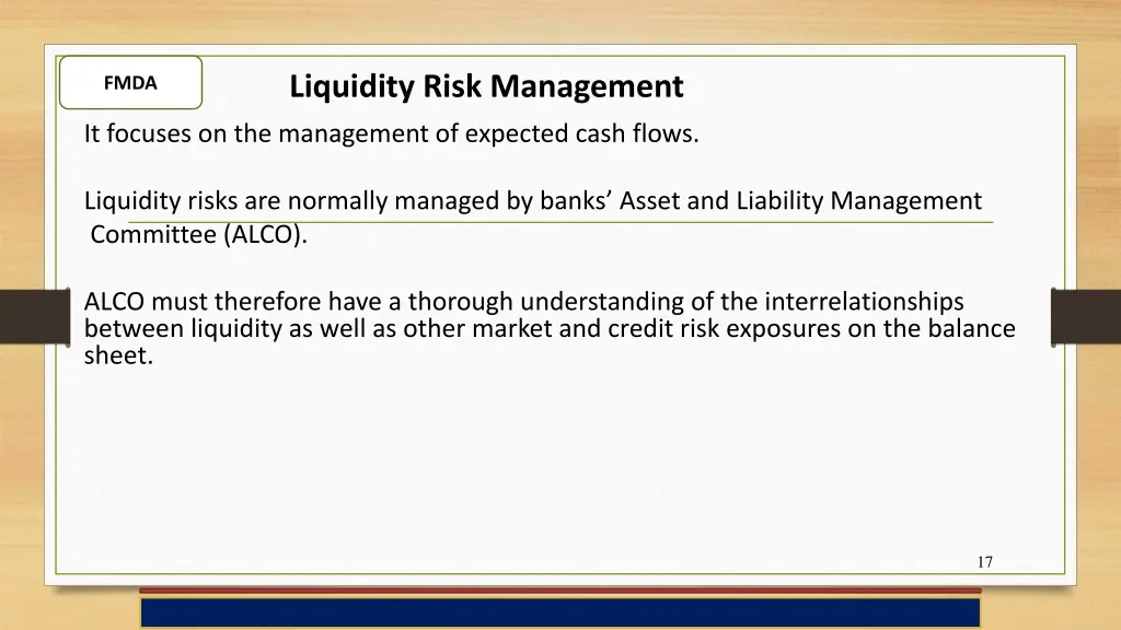 liquidity risk management 1