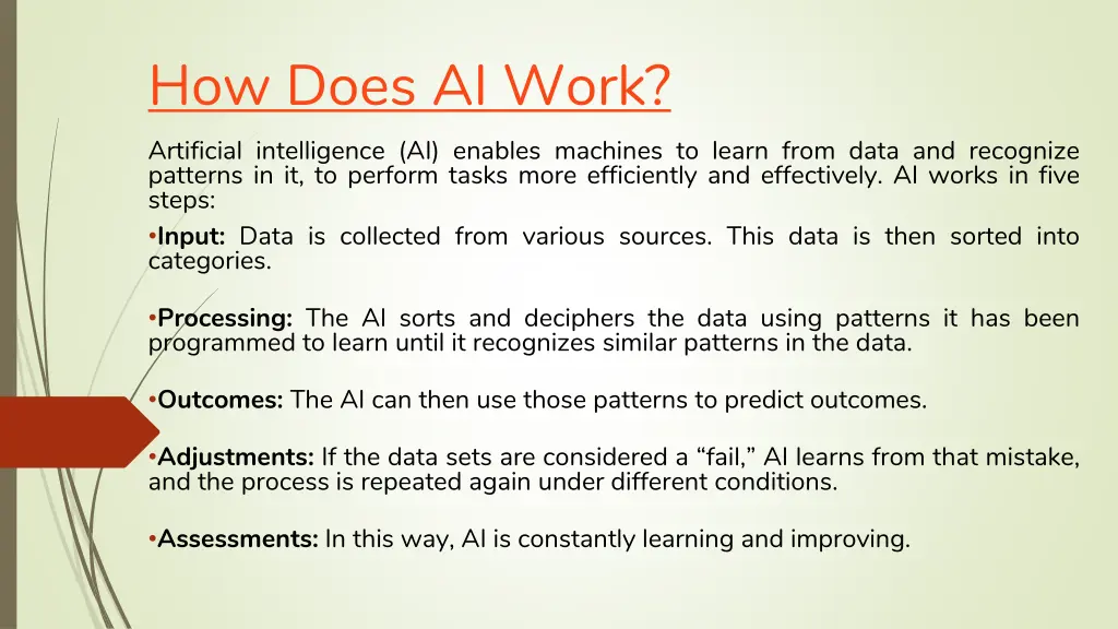 how does ai work artificial intelligence