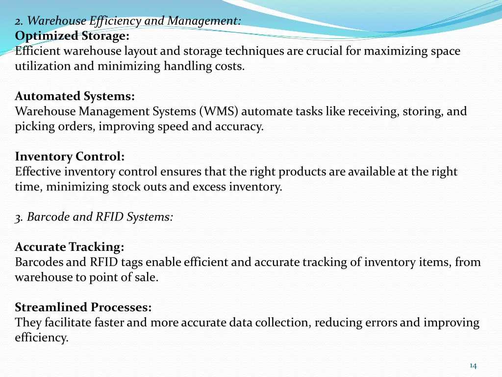 2 warehouse efficiency and management optimized