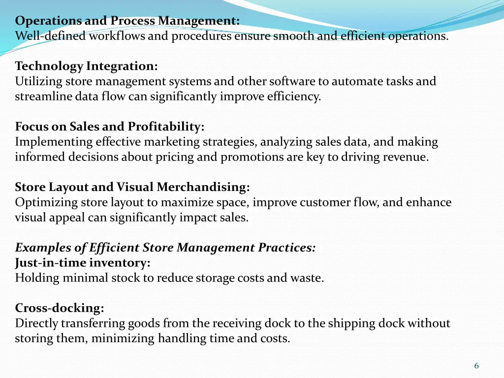 operations and process management well defined