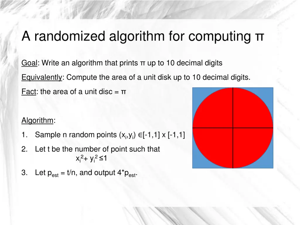 a randomized algorithm for computing 2