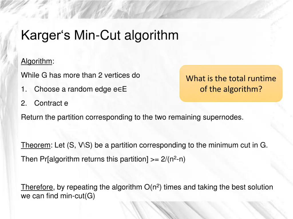 karger s min cut algorithm 5