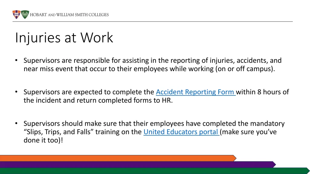 injuries at work