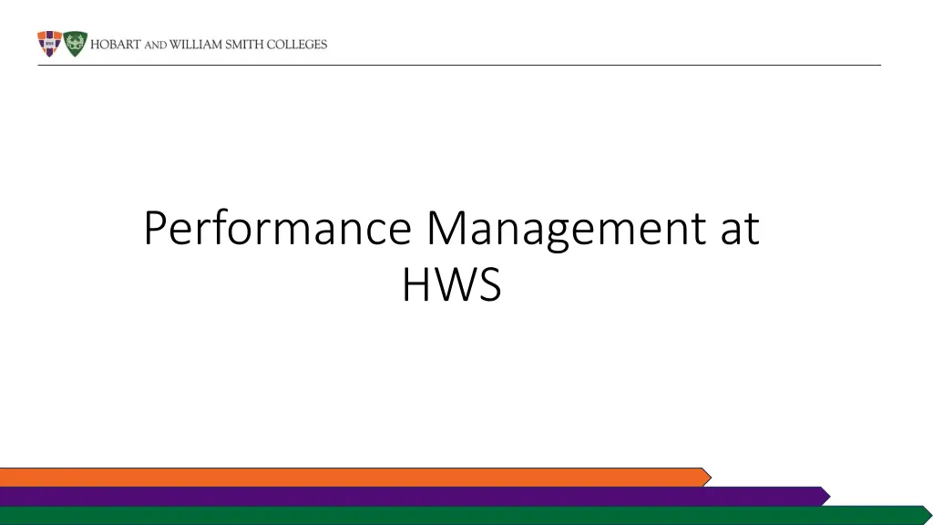 performance management at hws