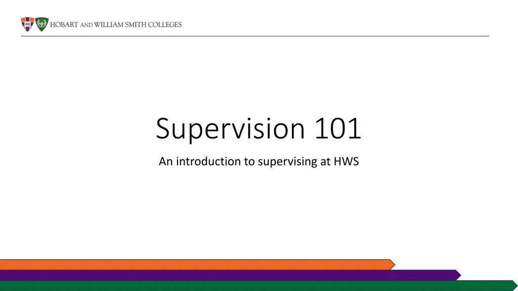 supervision 101