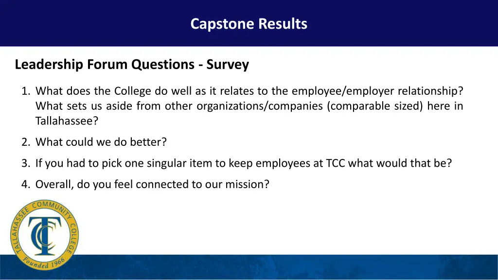 capstone results