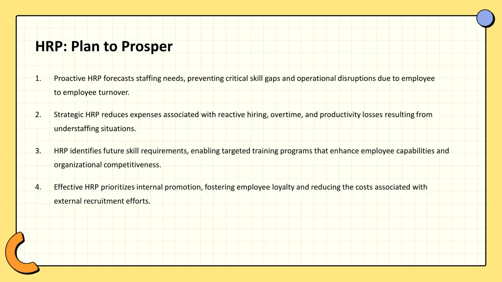 hrp plan to prosper