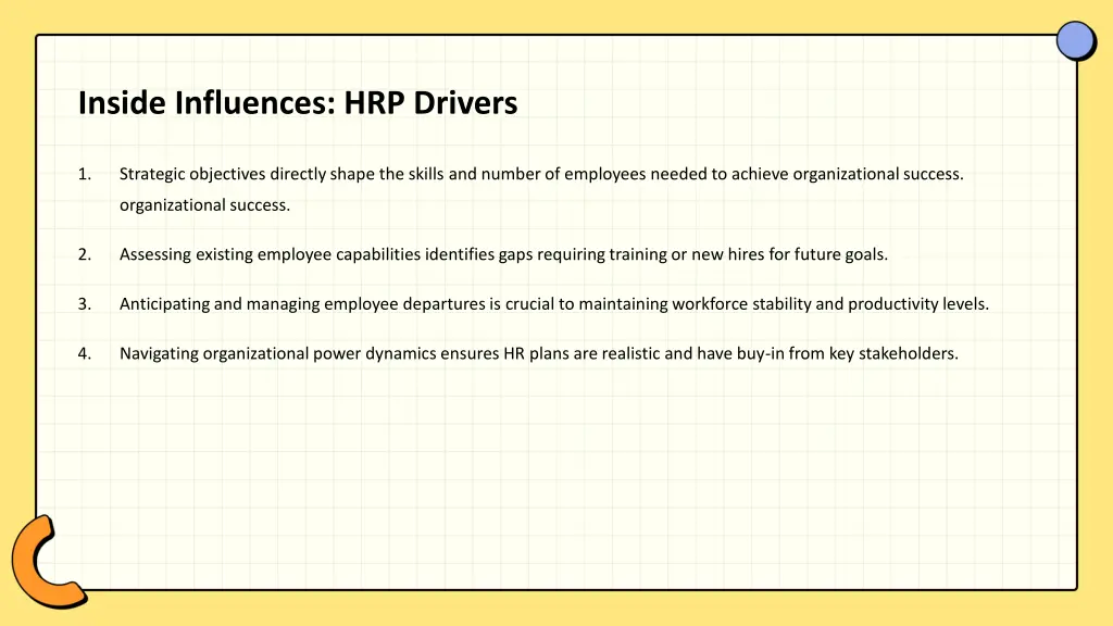 inside influences hrp drivers