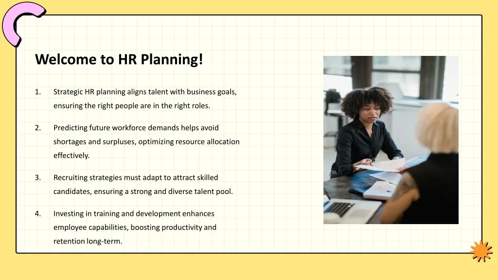 welcome to hr planning