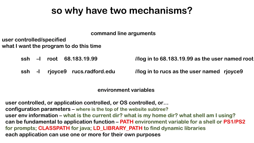 so why have two mechanisms