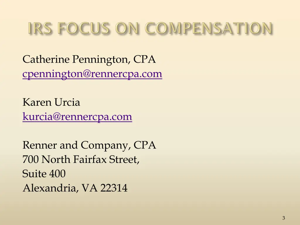 catherine pennington cpa cpennington@rennercpa com