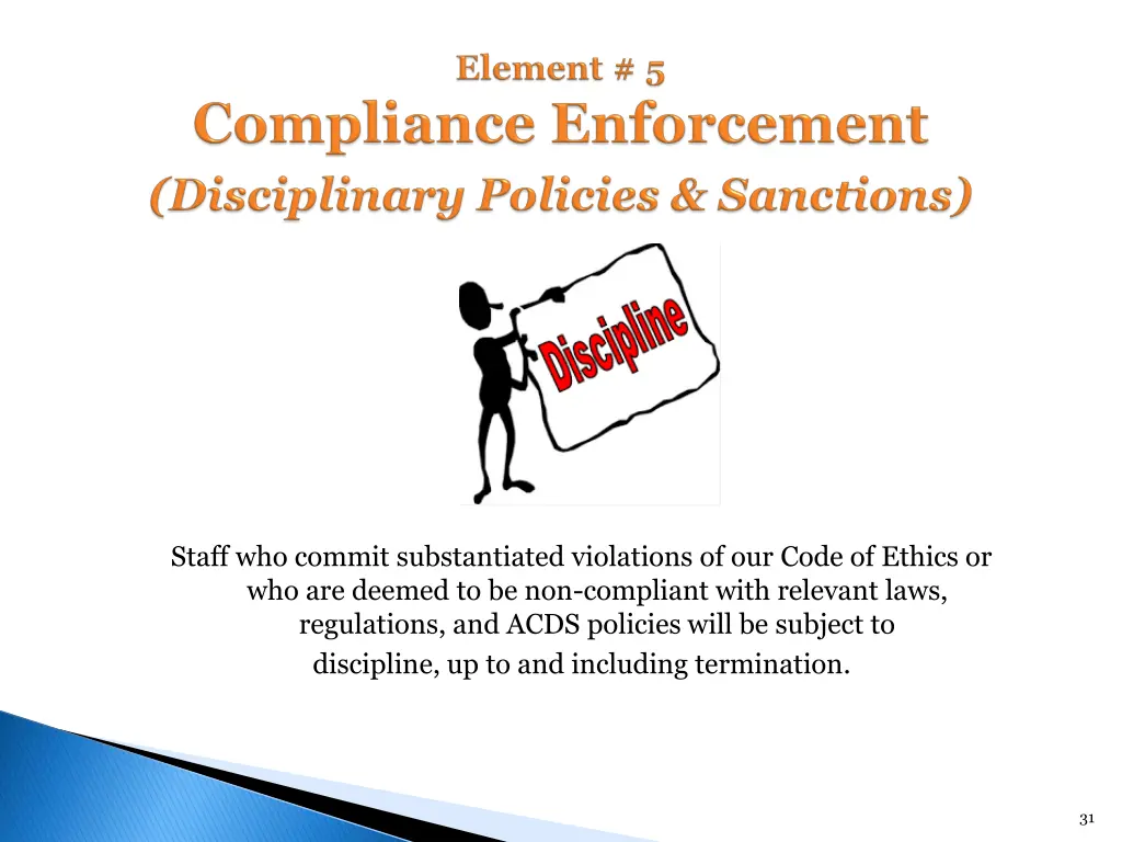 staff who commit substantiated violations
