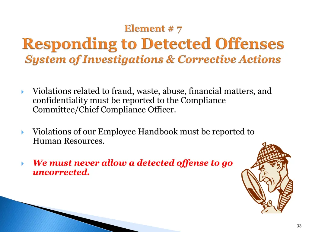 violations related to fraud waste abuse financial