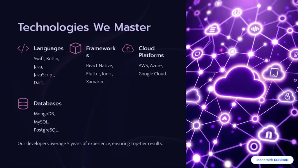 technologies we master