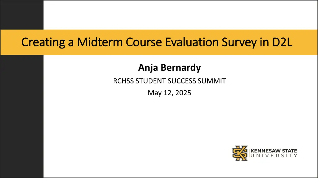 creating a midterm course evaluation survey