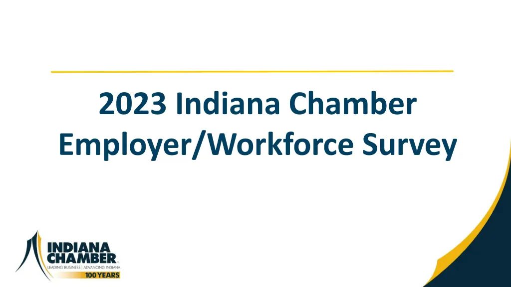 2023 indiana chamber employer workforce survey
