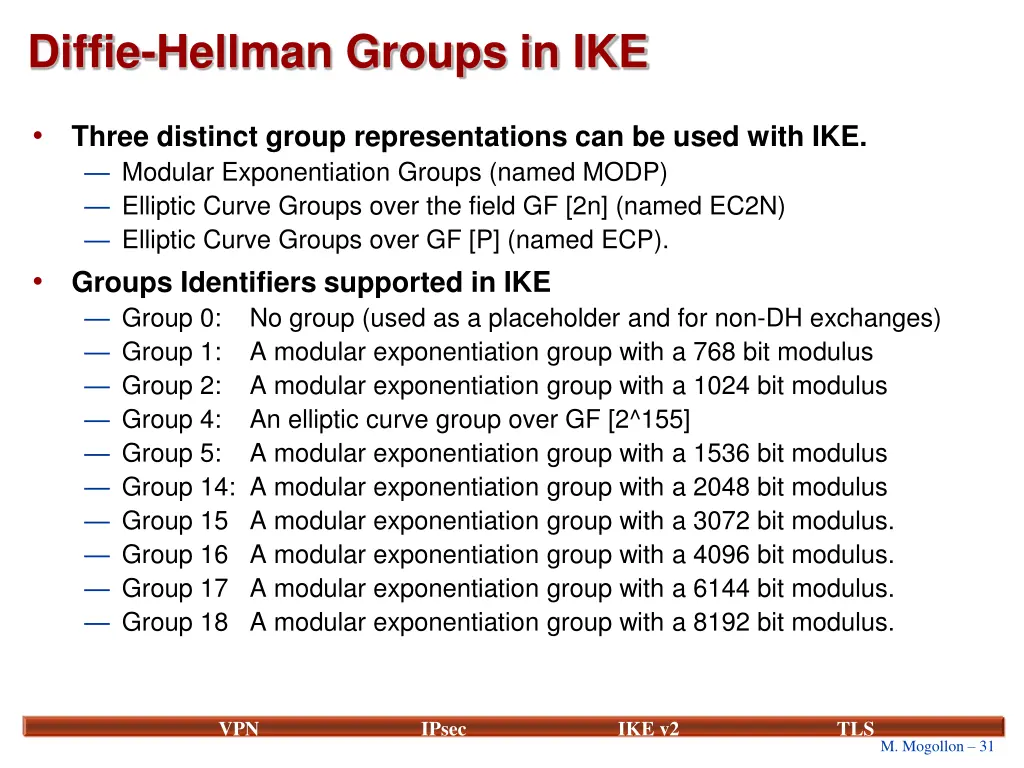 diffie hellman groups in ike