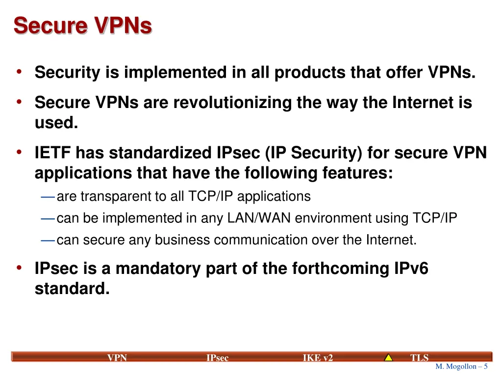 secure vpns