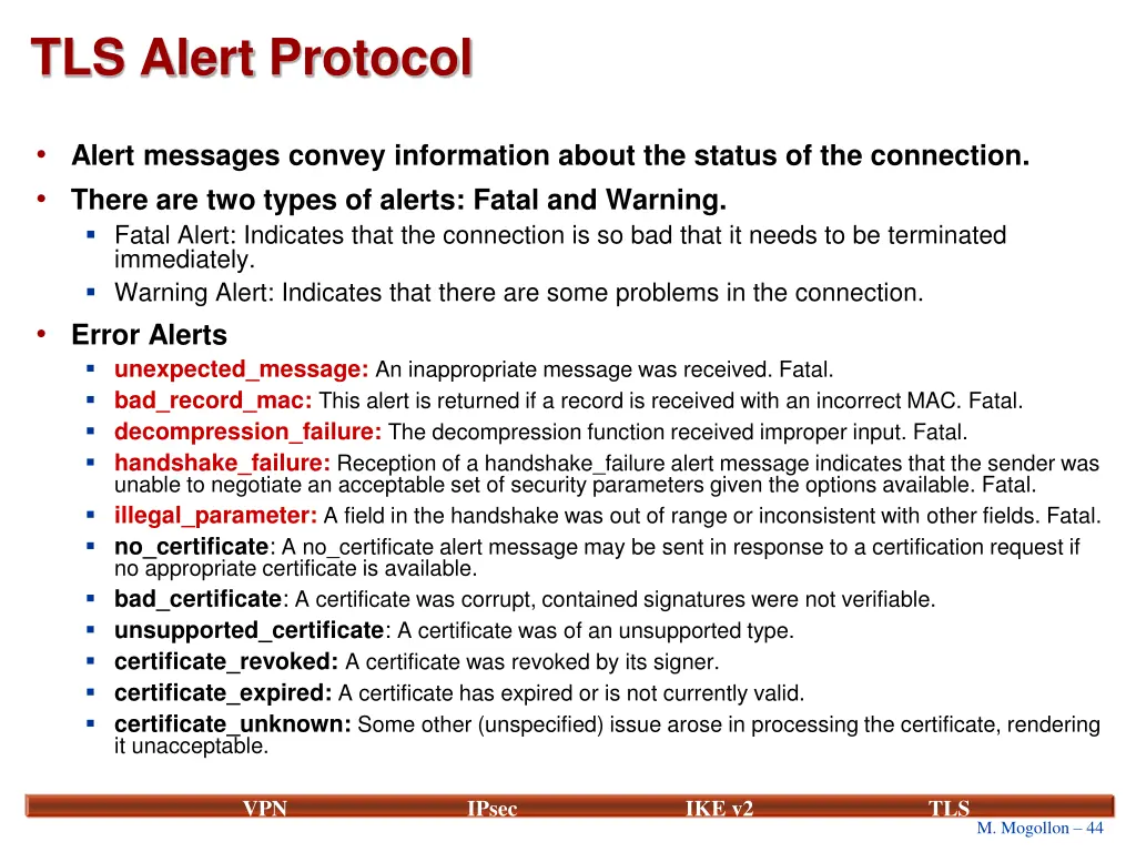 tls alert protocol