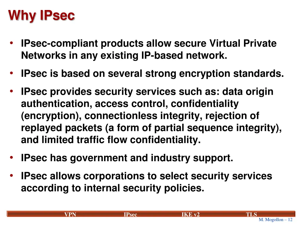 why ipsec