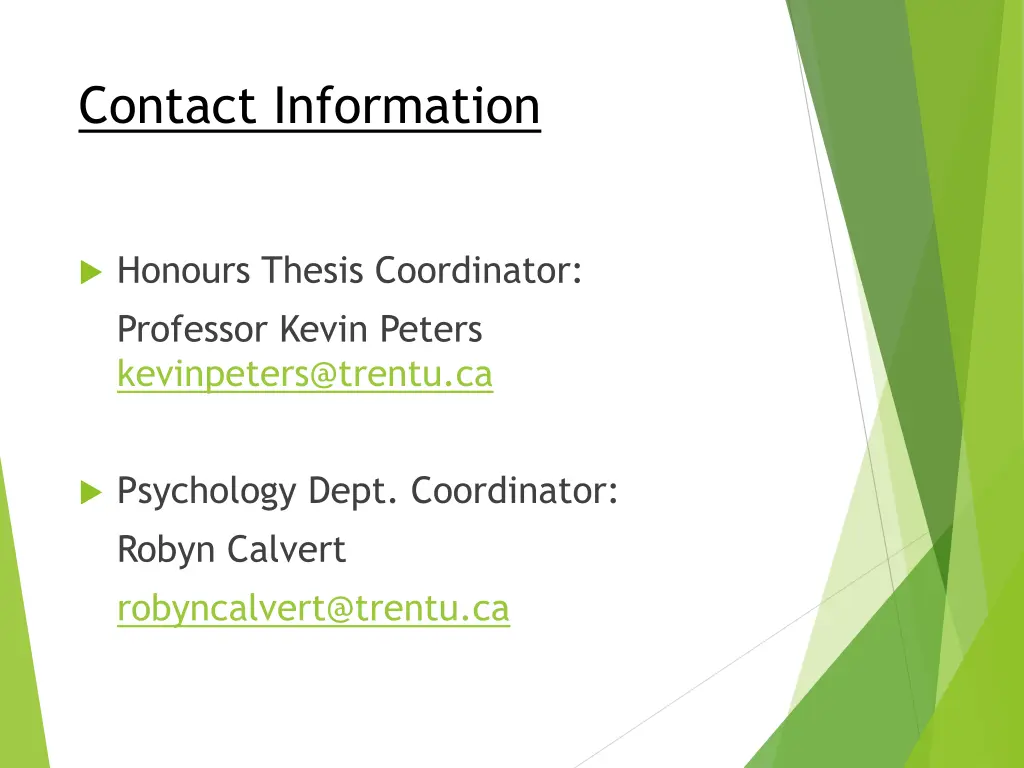 contact information