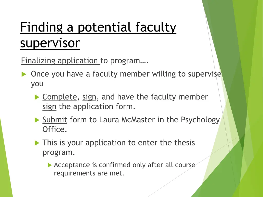 finding a potential faculty supervisor 2