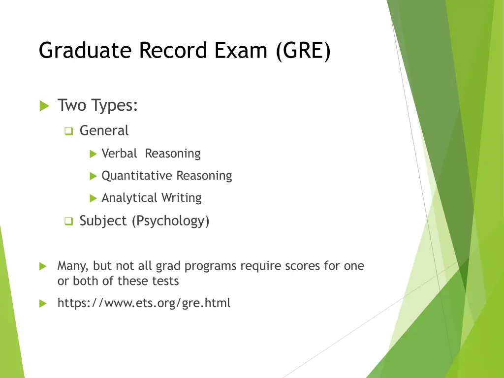 graduate record exam gre