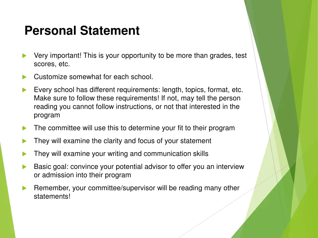 personal statement