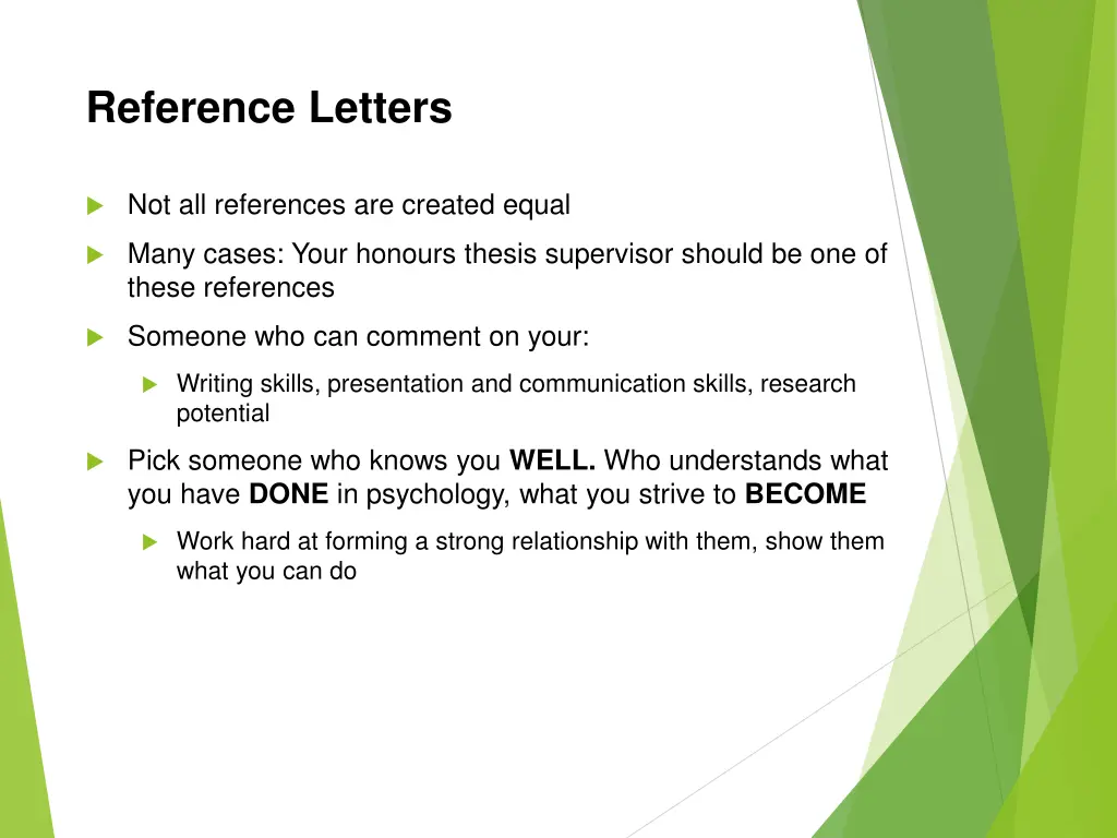 reference letters
