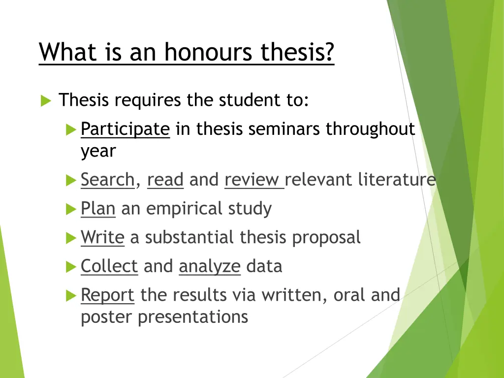 what is an honours thesis 1