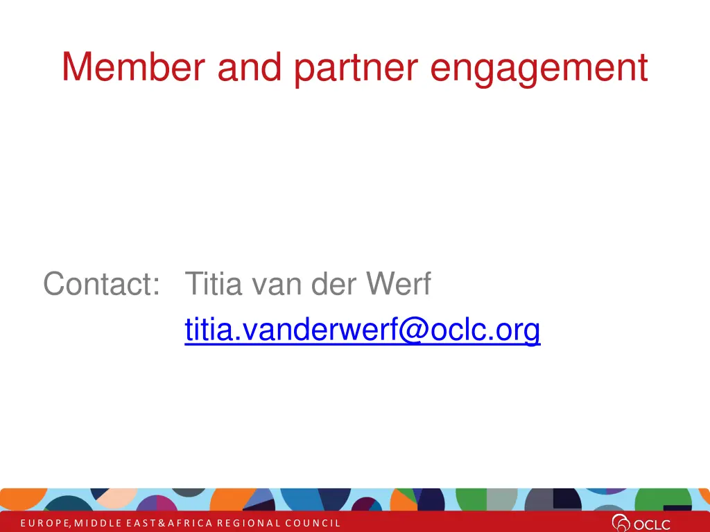 member and partner engagement