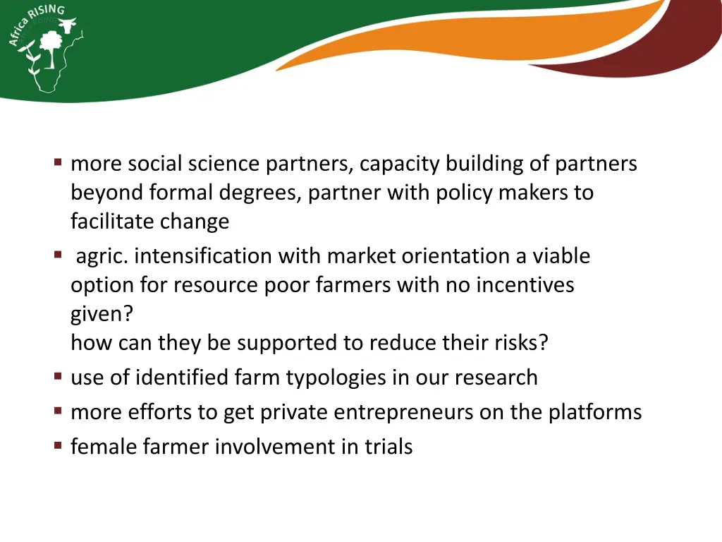 more social science partners capacity building