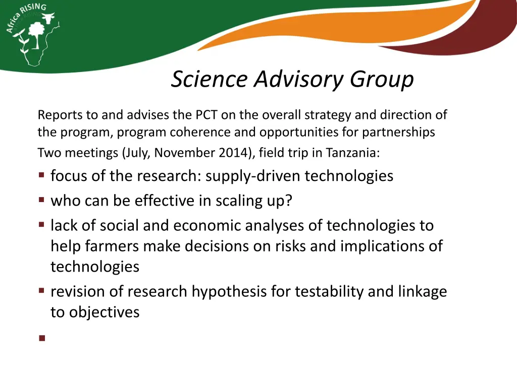 science advisory group